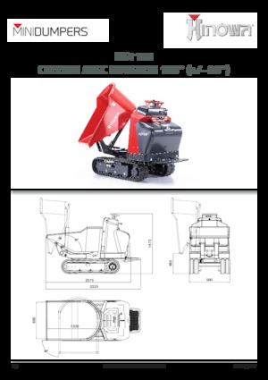 Bennes à chenilles Hinowa HS1103