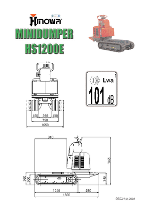 Bennes à chenilles Hinowa HS 1200 E