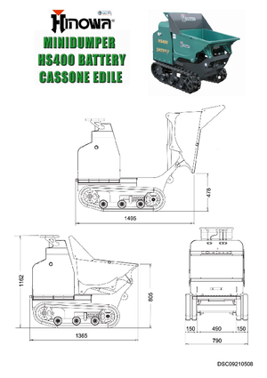 Bennes à chenilles Hinowa HS400