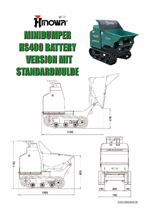 Bennes à chenilles Hinowa HS400