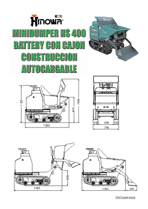 Bennes à chenilles Hinowa HS400