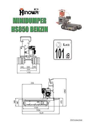 Bennes à chenilles Hinowa HS850B