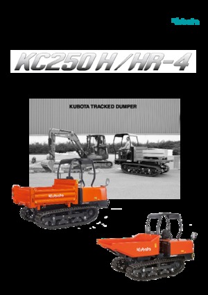 Bennes à chenilles Kubota KC 250 H-4