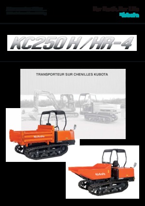 Bennes à chenilles Kubota KC 250 H-4