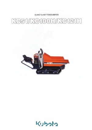 Bennes à chenilles Kubota KC100H