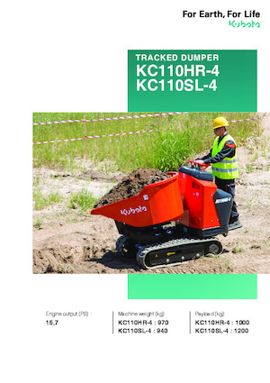 Bennes à chenilles Kubota KC110SL-4
