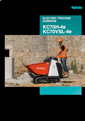 Tombereaux électriques sur chenilles Kubota KC70H-4e