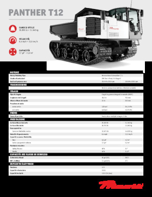 Bennes à chenilles Prinoth Panther T12