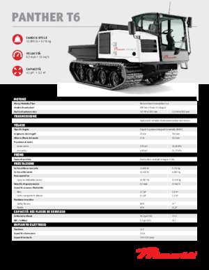 Bennes à chenilles Prinoth Panther T6