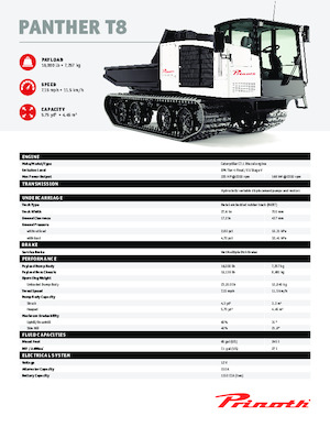 Bennes à chenilles Prinoth Panther T8