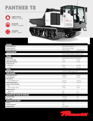 Bennes à chenilles Prinoth Panther T8