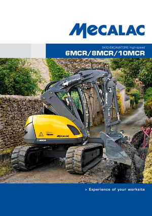 Excavatrice sur chenilles Mecalac 10 MCR
