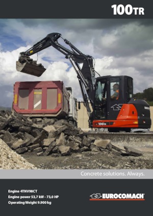 Excavatrice sur chenilles Eurocomach 100 TR