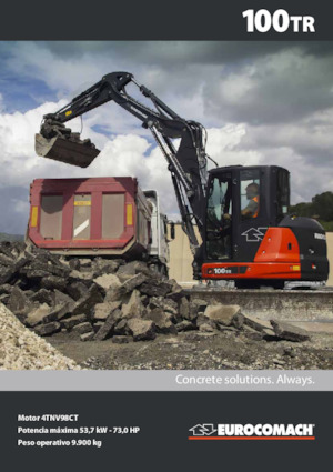 Excavatrice sur chenilles Eurocomach 100 TR