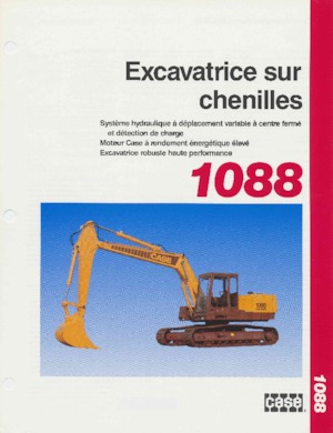 Excavatrice sur chenilles Case 1088