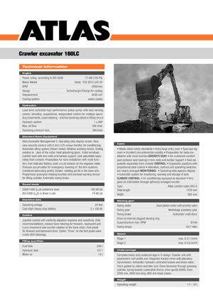 Excavatrice sur chenilles Atlas 160 LC