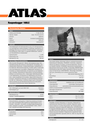Excavatrice sur chenilles Atlas 160 LC