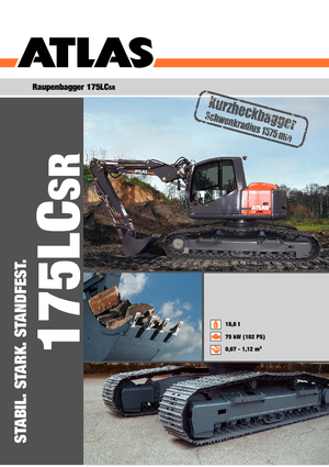 Excavatrice sur chenilles Atlas 175 LC-SR