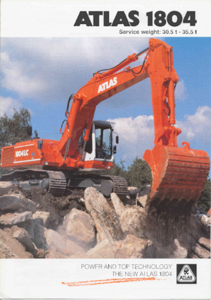 Excavatrice sur chenilles Atlas 1804 