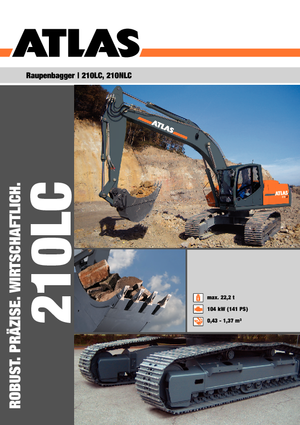 Excavatrice sur chenilles Atlas 210 LC