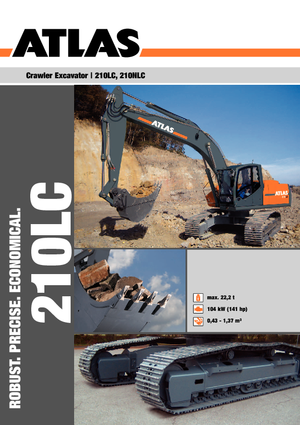 Excavatrice sur chenilles Atlas 210 LC