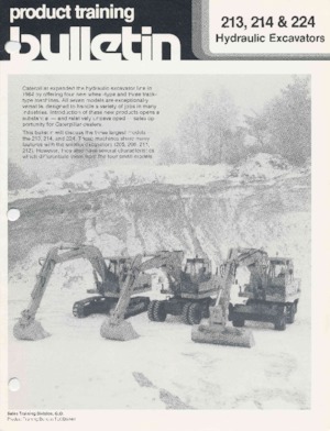 Excavatrice sur chenilles Caterpillar 213