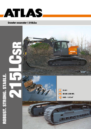 Excavatrice sur chenilles Atlas 215 LC-SR