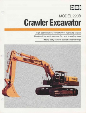 Excavatrice sur chenilles Case 220B