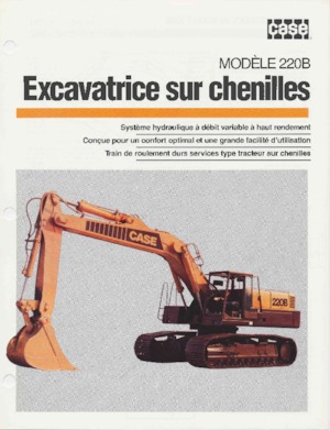 Excavatrice sur chenilles Case 220B