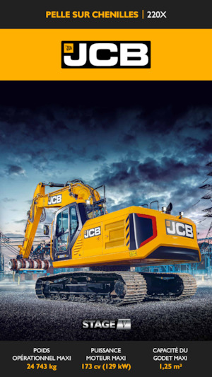 Excavatrice sur chenilles JCB 220X