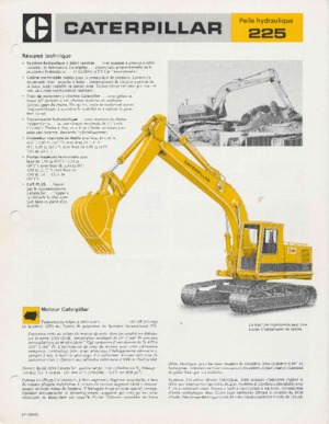 Excavatrice sur chenilles Caterpillar 225