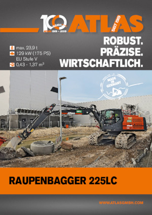 Excavatrice sur chenilles Atlas 225 LC