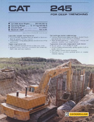 Excavatrice sur chenilles Caterpillar 245