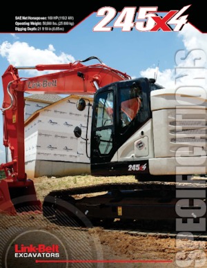 Excavatrice sur chenilles Link-Belt 245 X4 Spin Ace