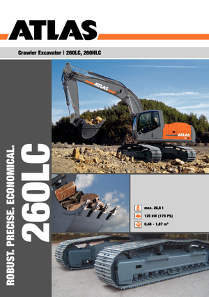 Excavatrice sur chenilles Atlas 260 LC