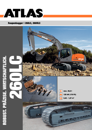 Excavatrice sur chenilles Atlas 260 LC