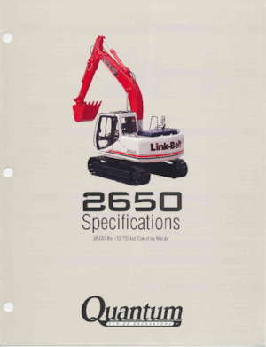 Excavatrice sur chenilles Link-Belt 2650