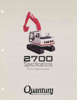 Excavatrice sur chenilles Link-Belt 2700