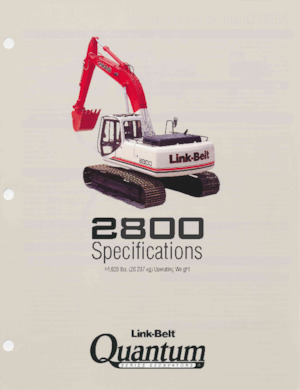 Excavatrice sur chenilles Link-Belt 2800