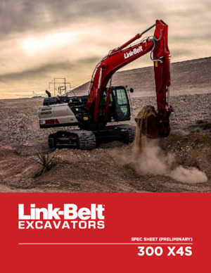 Excavatrice sur chenilles Link-Belt 300 X4S