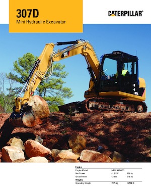 Excavatrice sur chenilles Caterpillar 307D