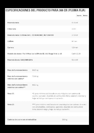 Excavatrice sur chenilles Caterpillar 308 CR