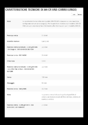 Excavatrice sur chenilles Caterpillar 309CR VAB