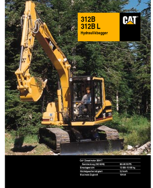 Excavatrice sur chenilles Caterpillar 312 B L