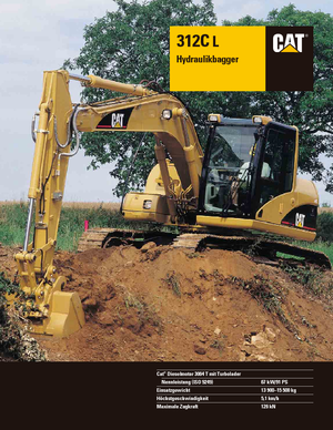 Excavatrice sur chenilles Caterpillar 312C L