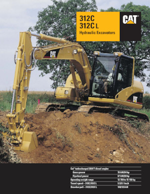 Excavatrice sur chenilles Caterpillar 312C L