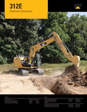 Excavatrice sur chenilles Caterpillar 312E