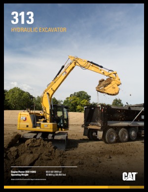 Excavatrice sur chenilles Caterpillar 313