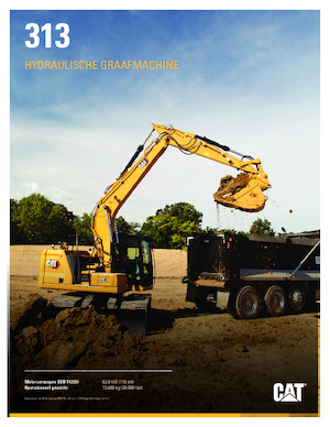 Excavatrice sur chenilles Caterpillar 313