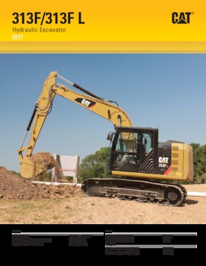 Excavatrice sur chenilles Caterpillar 313F